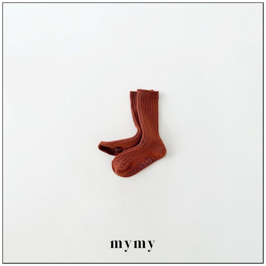 正韓秋Mysocks 果凍色系日常襪(三入一組)