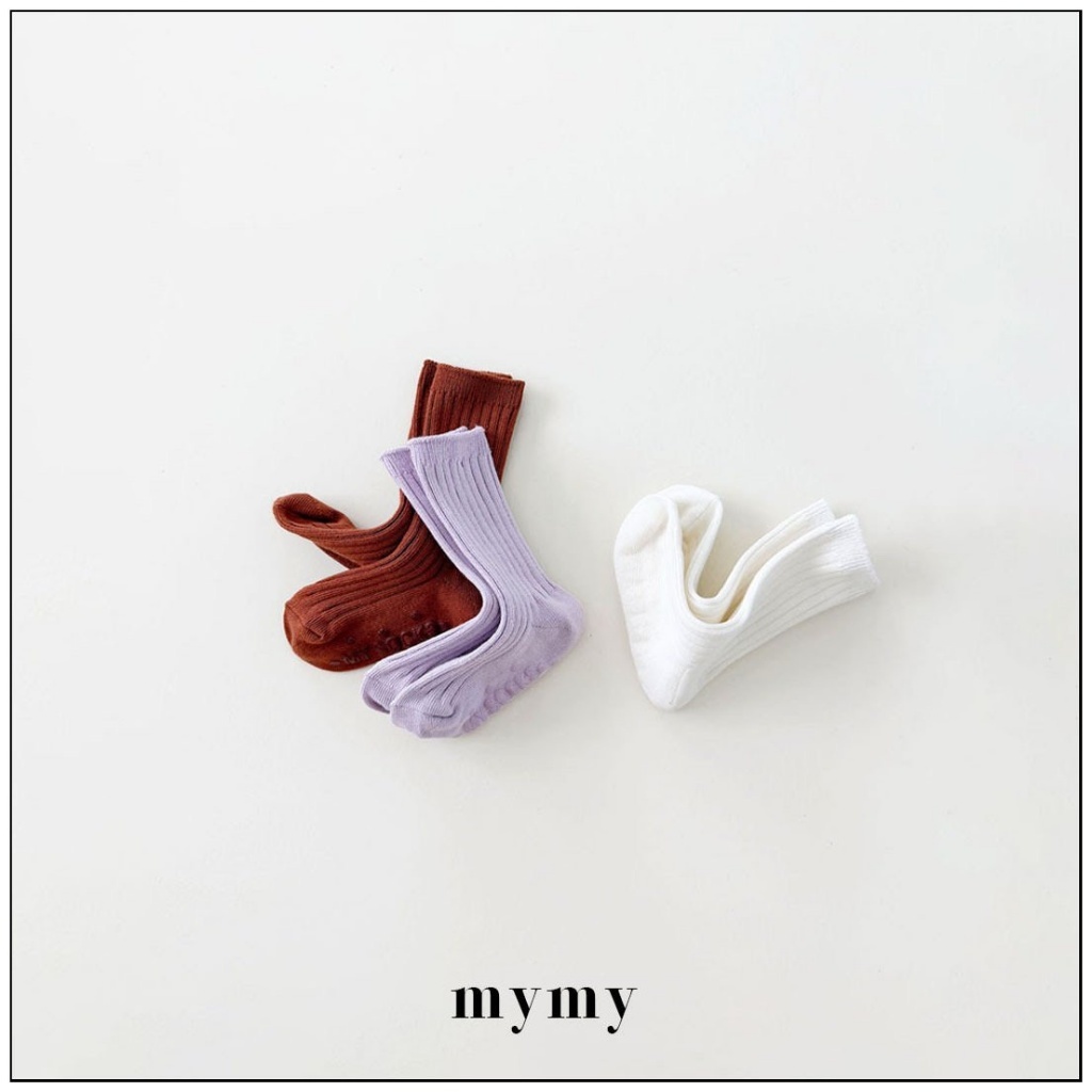 正韓秋Mysocks 果凍色系日常襪(三入一組)