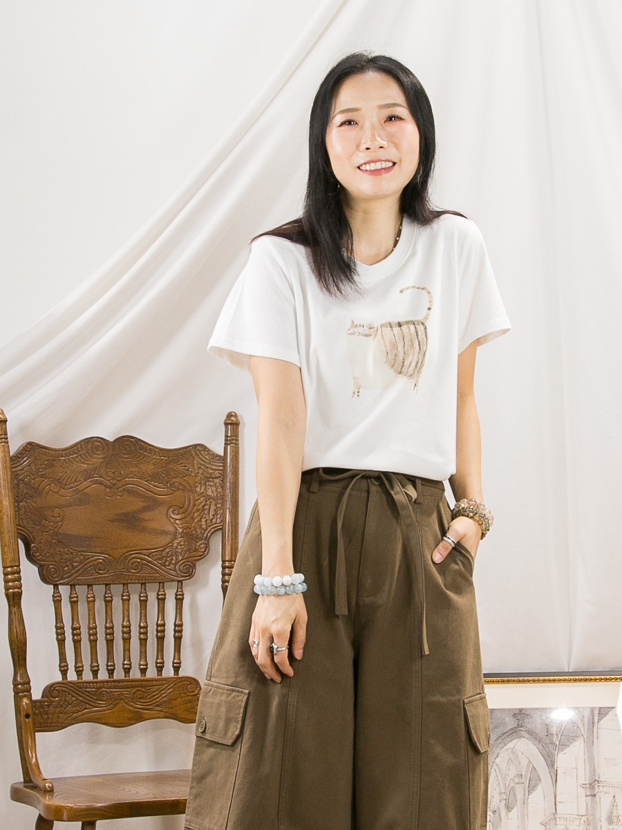 圖案PRINT．COTTON料TOP