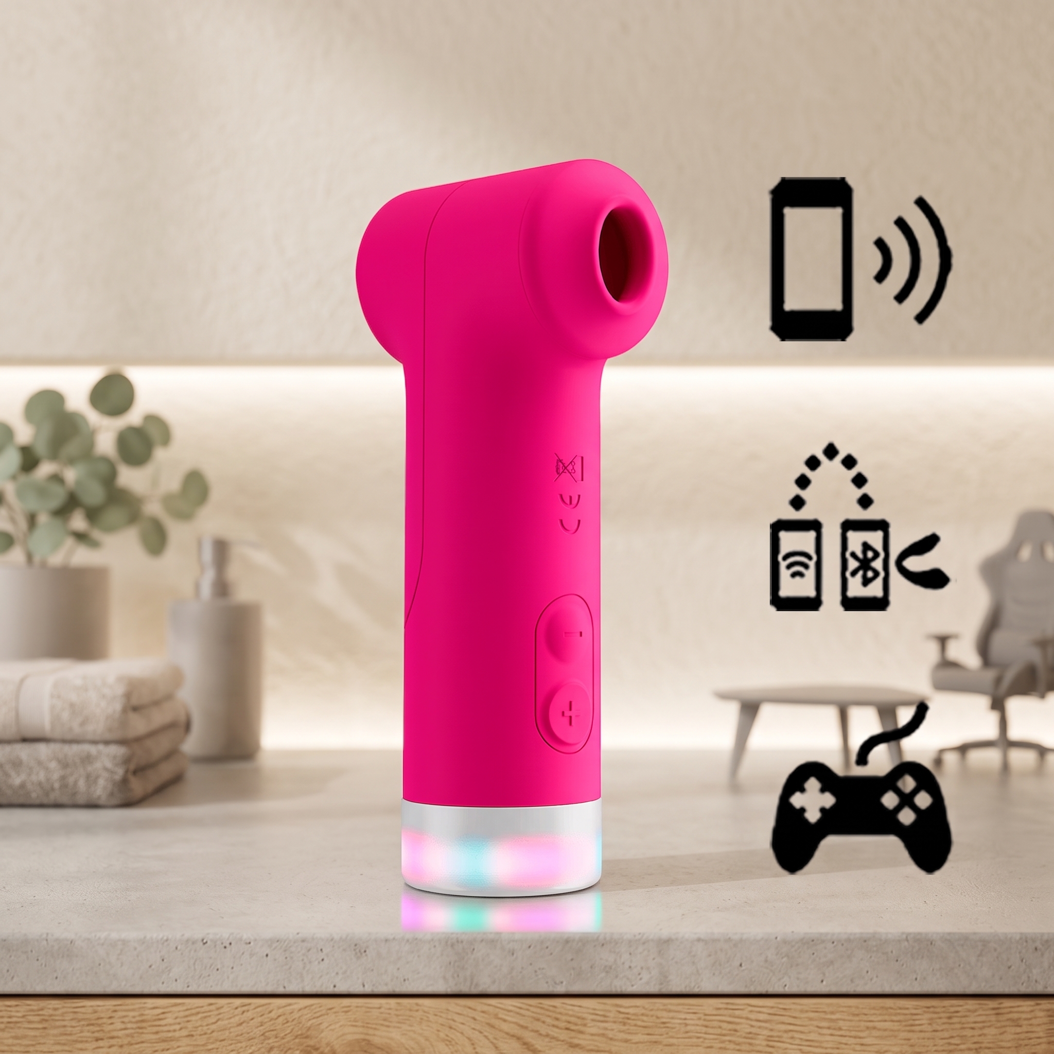 Lovense Fizz 吸啜拍打雙頭口交模擬按摩器