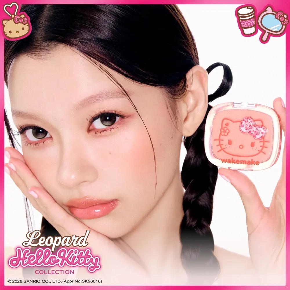 《Olive Young連線》WAKEMAKE hello kitty Mix Blurring Volume Blush