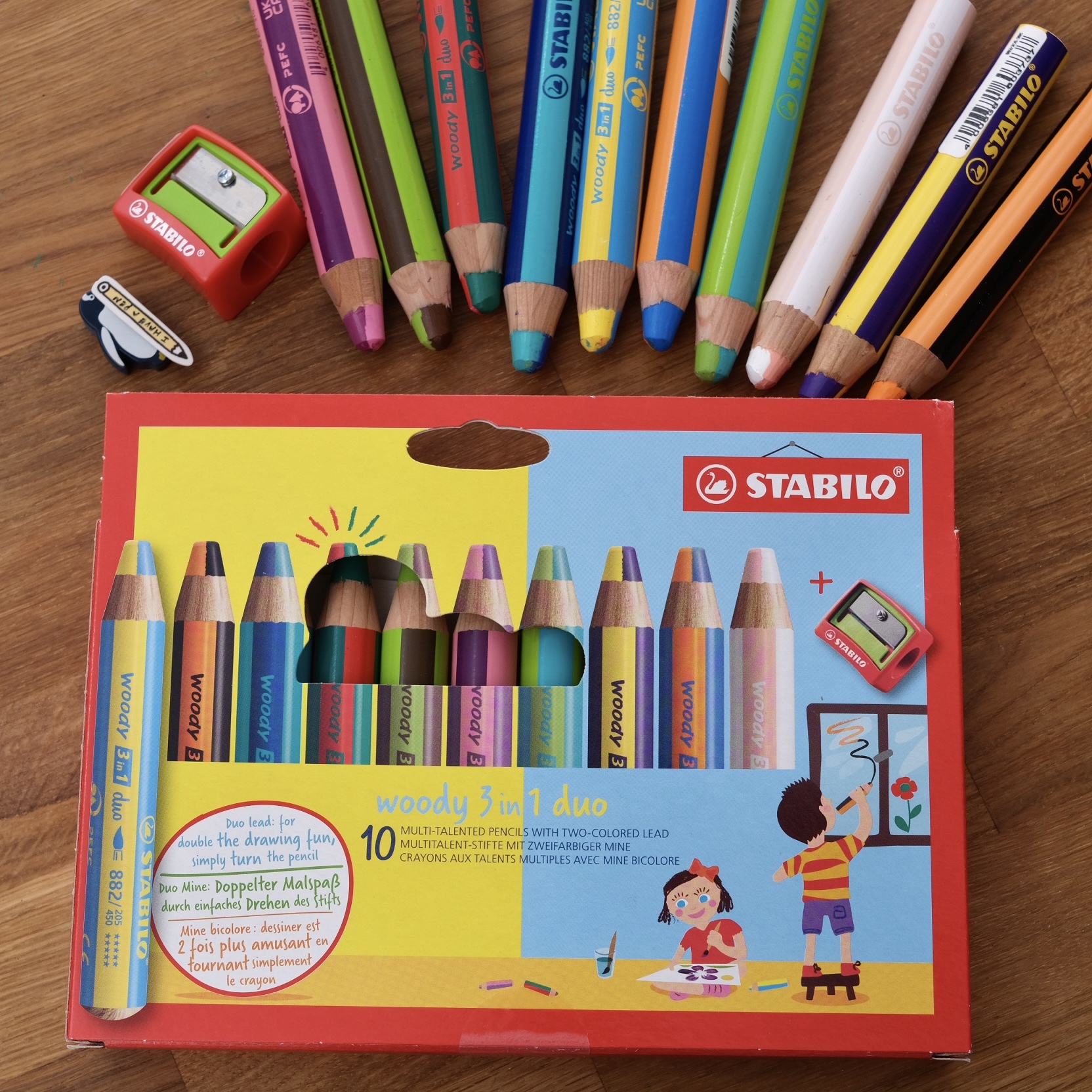 STABILO WOODY 3 IN 1 PASTEL CRAYON ST882 10-2