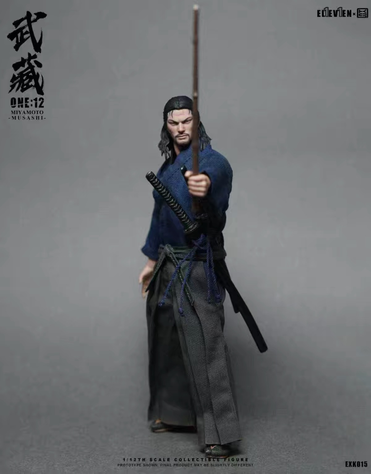 (Pre-Order) eleven X Kai studios 1/12 Musashi Miyamoto Collectible Figure