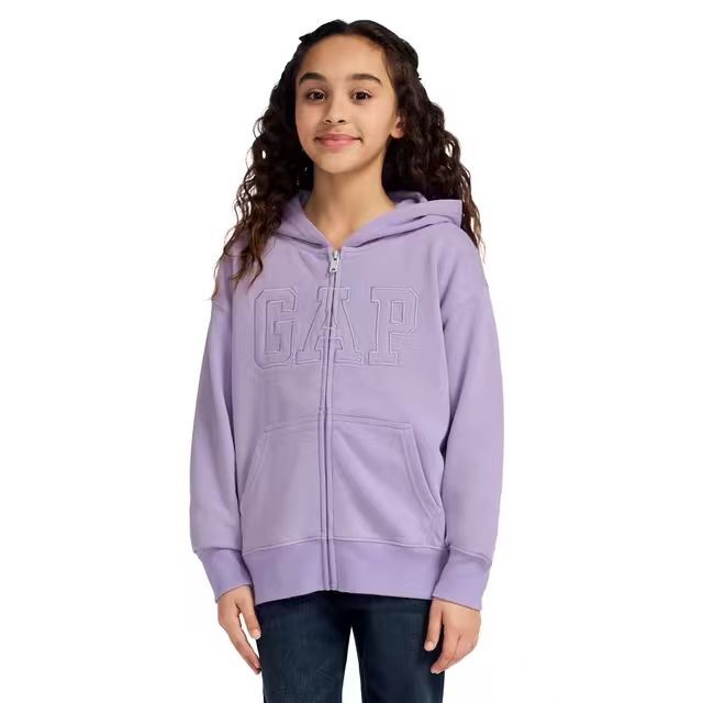 【預購】Gap H082857 女童款拉鏈連帽外套