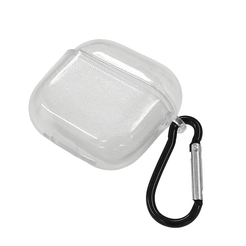AirPods4保護殼/透明 附登山扣