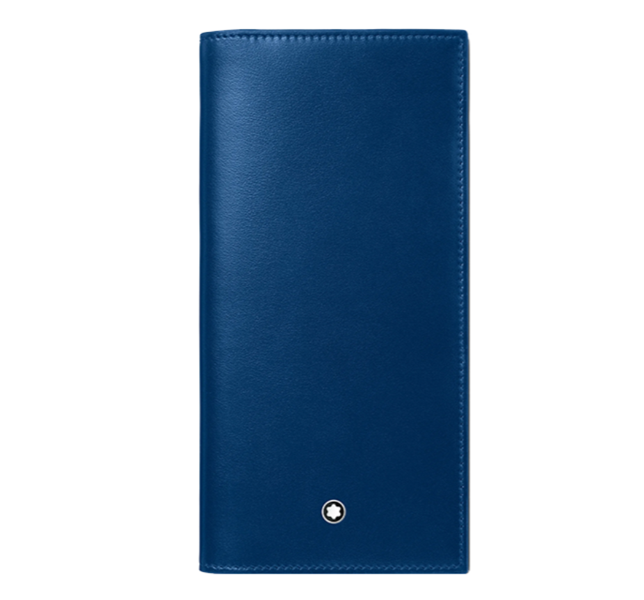 LYS02445 Montblanc 萬寶龍經典六角星長銀包藍色
