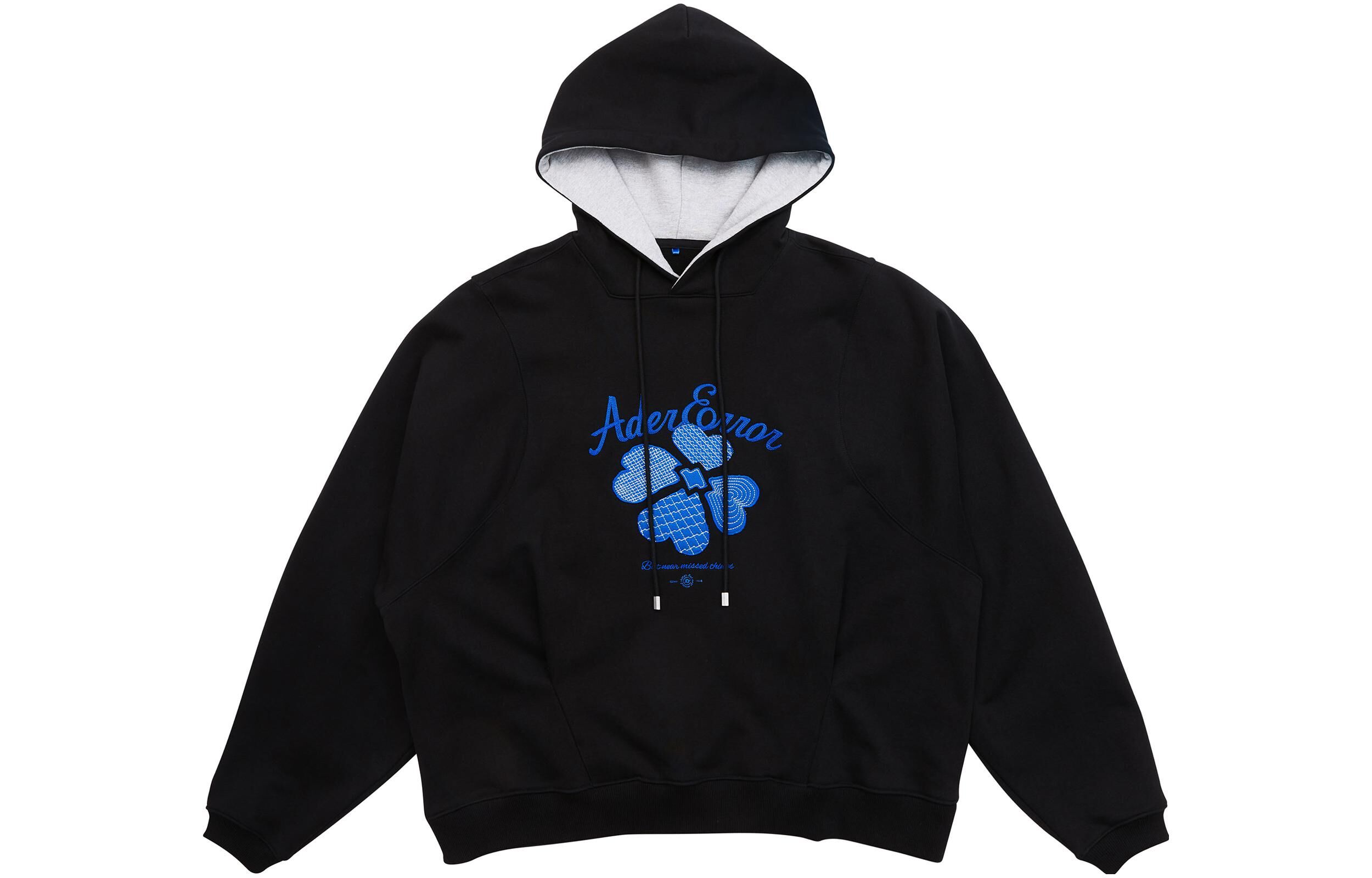 【代購】ADER ERROR Embroidered-logo Cotton Hoodie BMADSSHD0102BK