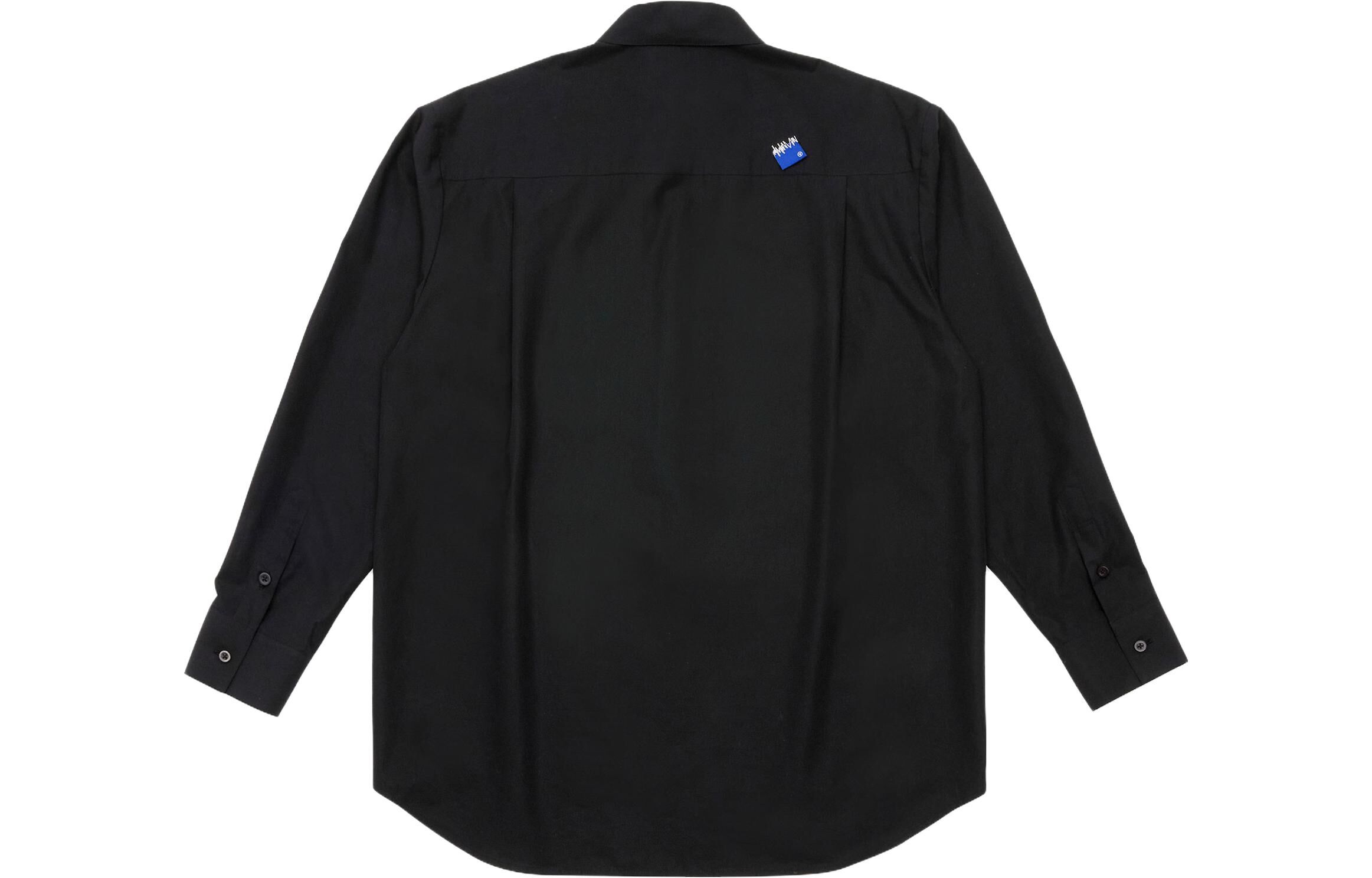 【代購】ADER ERROR Logo appliqué Cotton Shirt BMSGFYSH0101BK