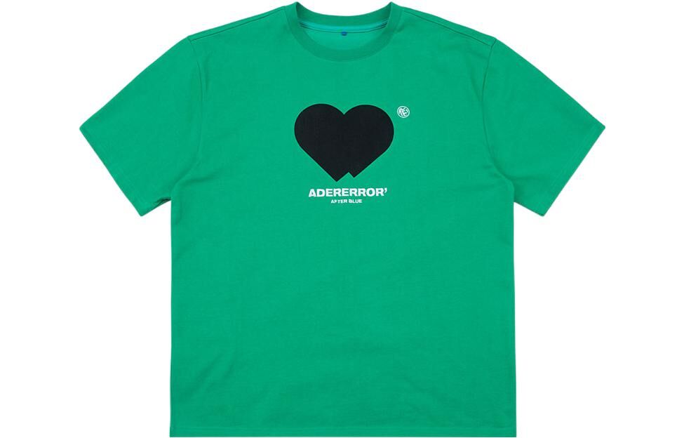【代購】ADER ERROR T Shirts Unisex Green Crew Neck Moderate Straight Fit BLASSHT10GN