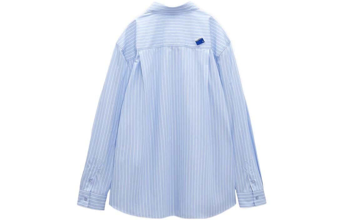 【代購】ADER ERROR X ZARA Ader Error X Zara Shirts Unisex Blue Lapel Moderate Other 2006631104