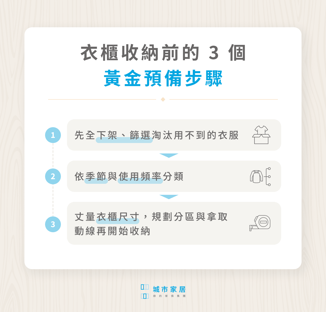 衣櫃收納前的 3 個黃金預備步驟