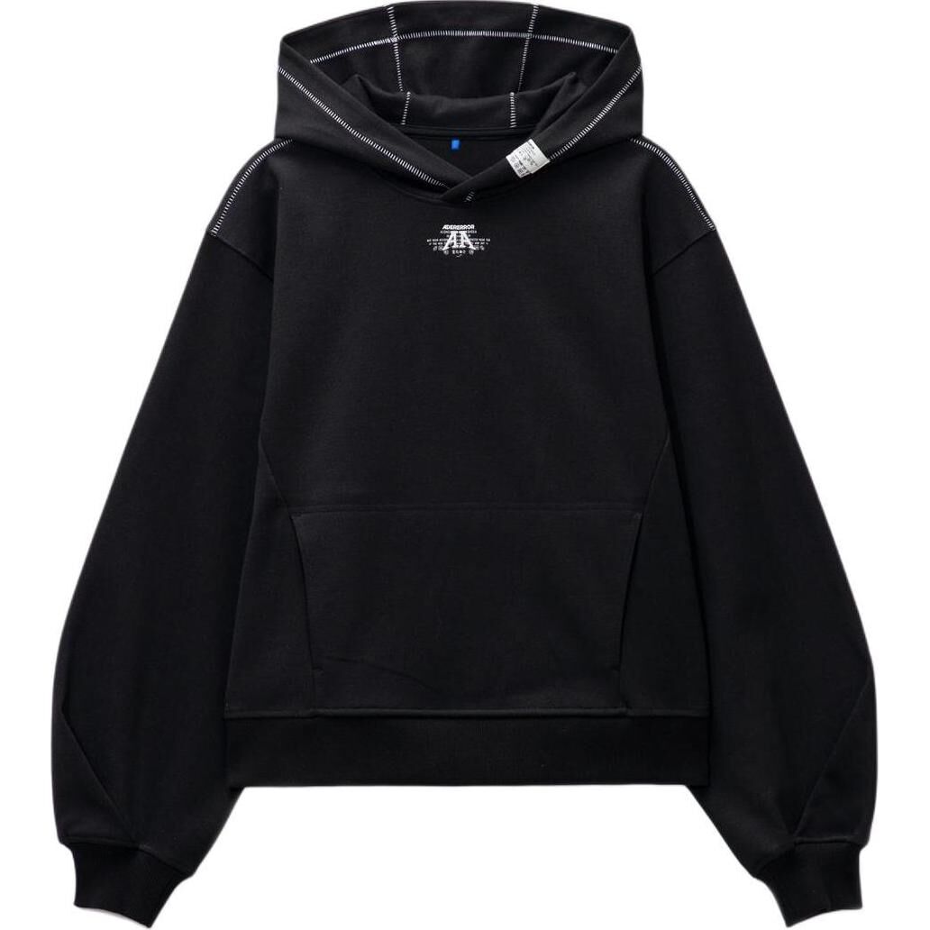 【代購】Ader Error logo-embroidered hoodie BN01SSHD0102BK