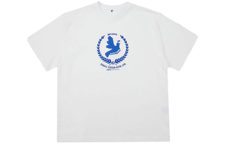 【代購】ADER ERROR T Shirts Unisex White Crew Neck Moderate Straight Fit BLASSHT13WH