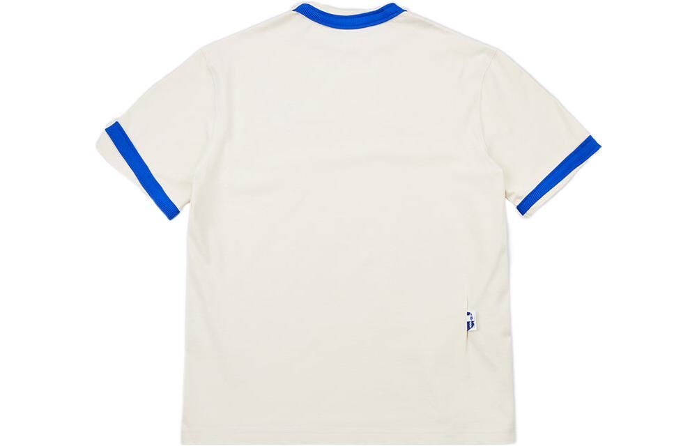 【代購】ADER ERROR T Shirts Unisex Ecru Crew Neck Moderate Straight Fit BLASSHT05IV