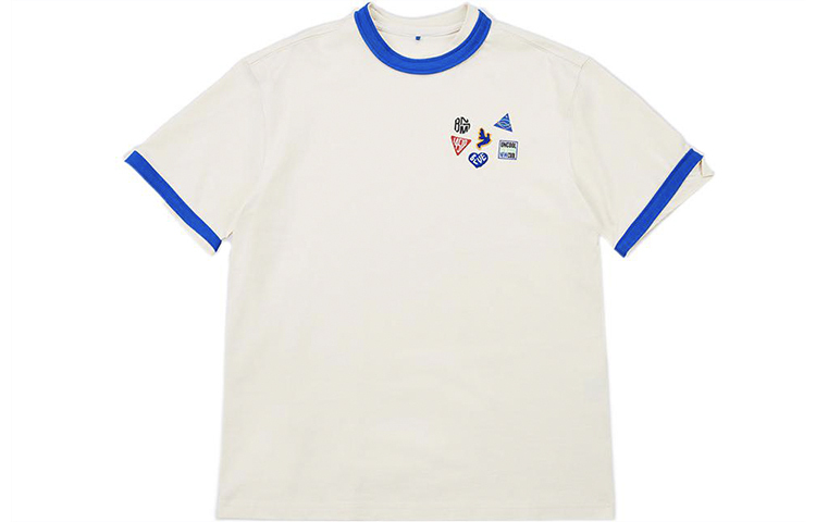 【代購】ADER ERROR T Shirts Unisex Ecru Crew Neck Moderate Straight Fit BLASSHT05IV
