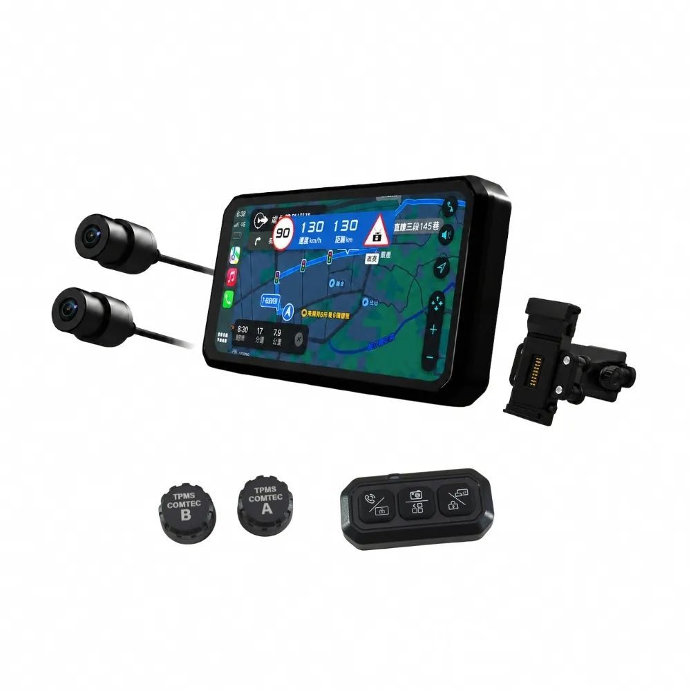 【送原廠贈品＋64g記憶卡】COMTEC CP-1 PRO 快拆型 Carplay 智能儀表 測速提醒 雙鏡頭行車記錄器