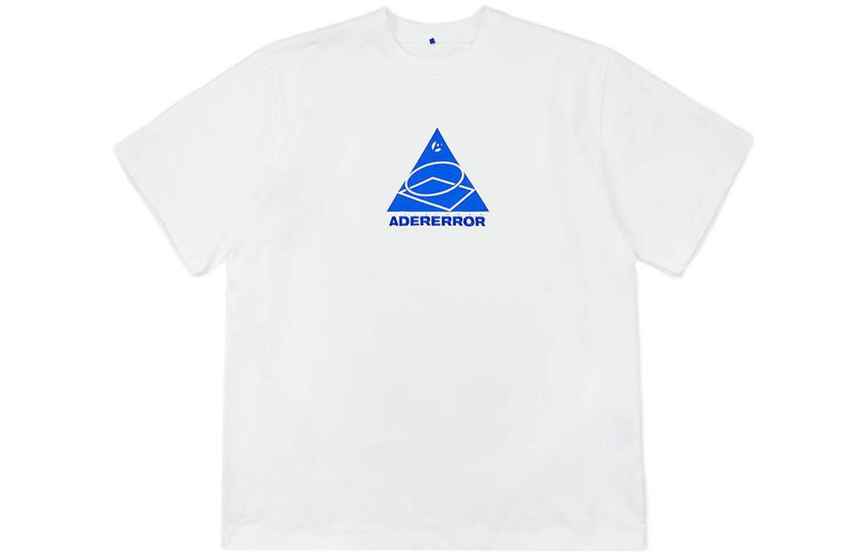 【代購】ADER ERROR T Shirts Unisex White Crew Neck Moderate Straight Fit BLASSHT11WH
