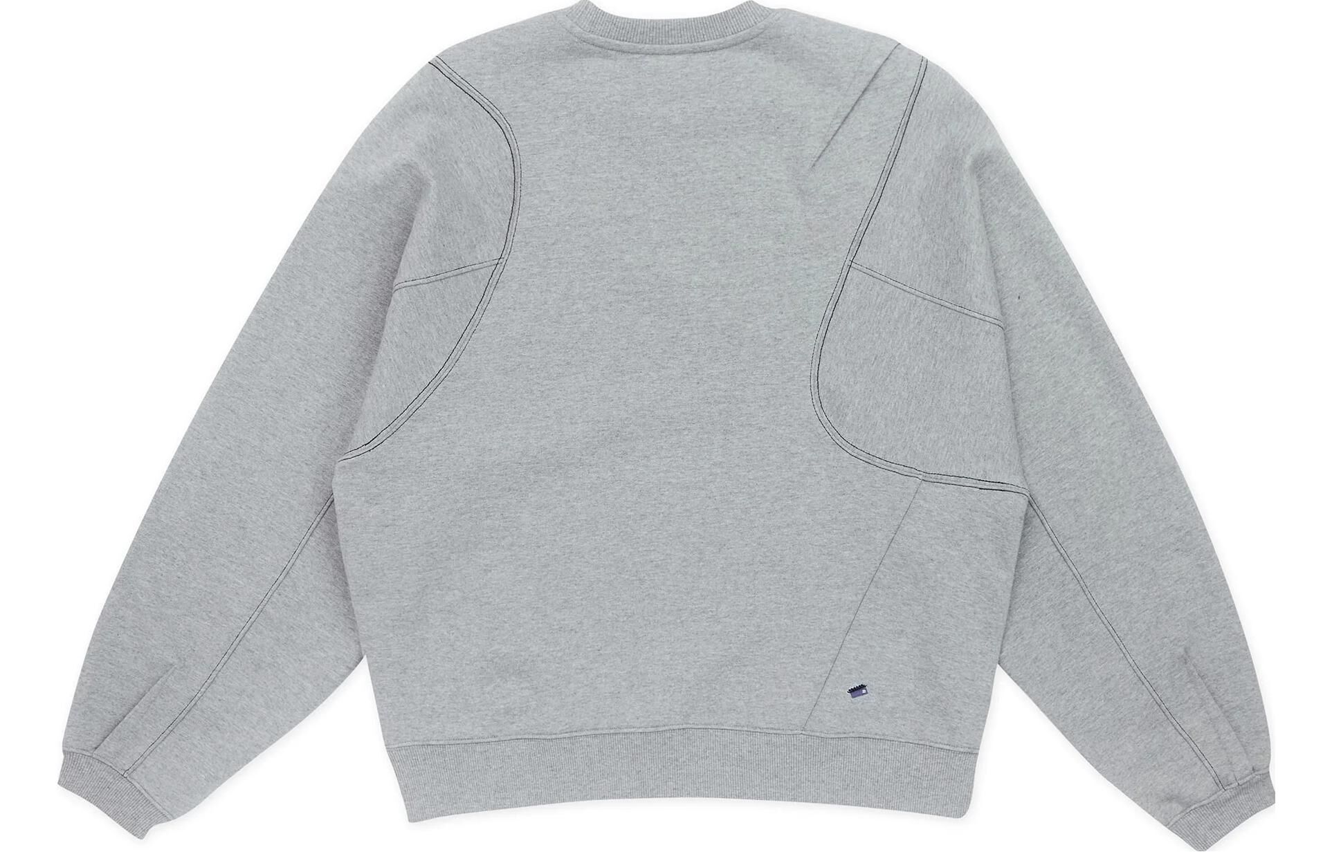 【代購】ADER ERROR Solid Color Sweatshirt Unisex Gray BMADSSSW0101GR
