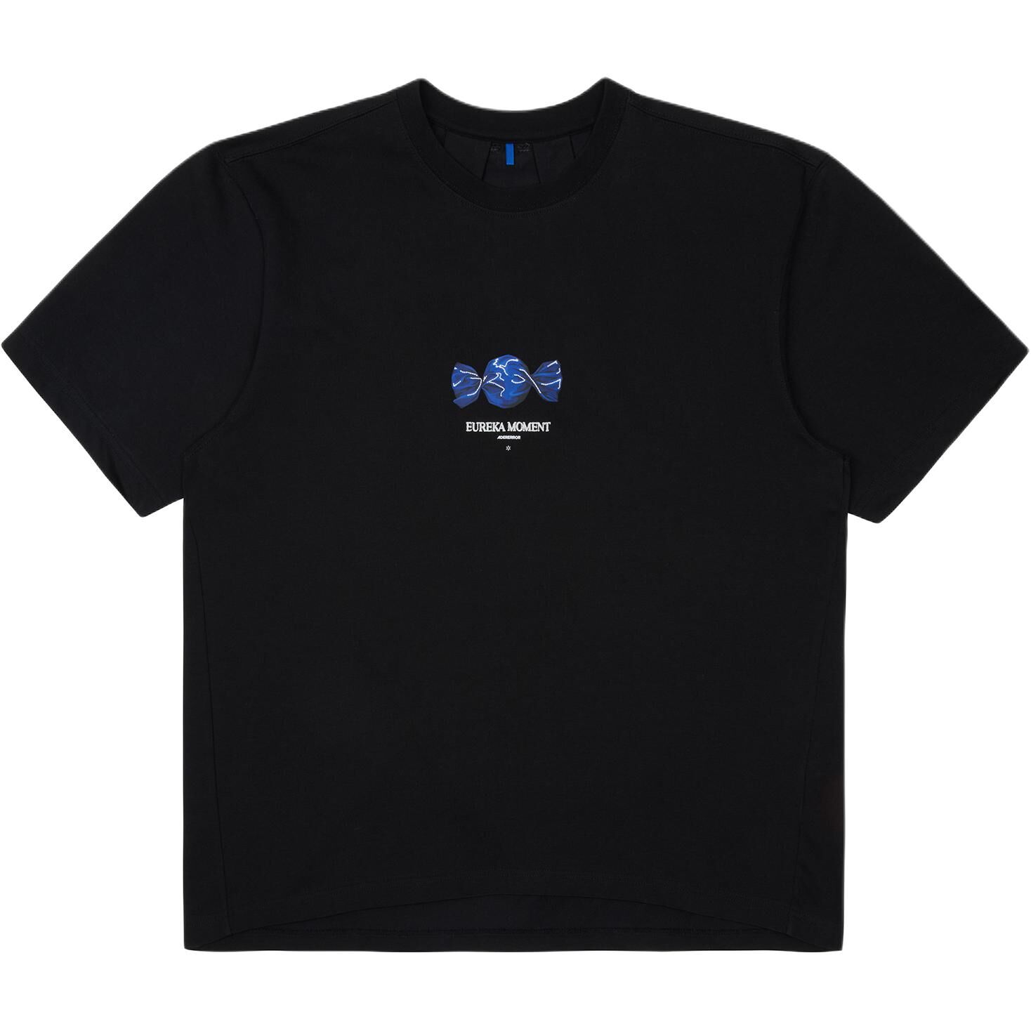 【代購】ADER ERROR T Shirts Unisex Black Crew Neck Moderate Straight Fit BP01SSTS0106BK