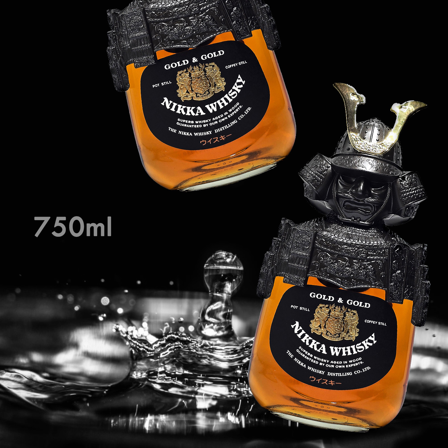 Nikka Gold & Gold 武士頭金屬珍藏版 威士忌 (750ML)