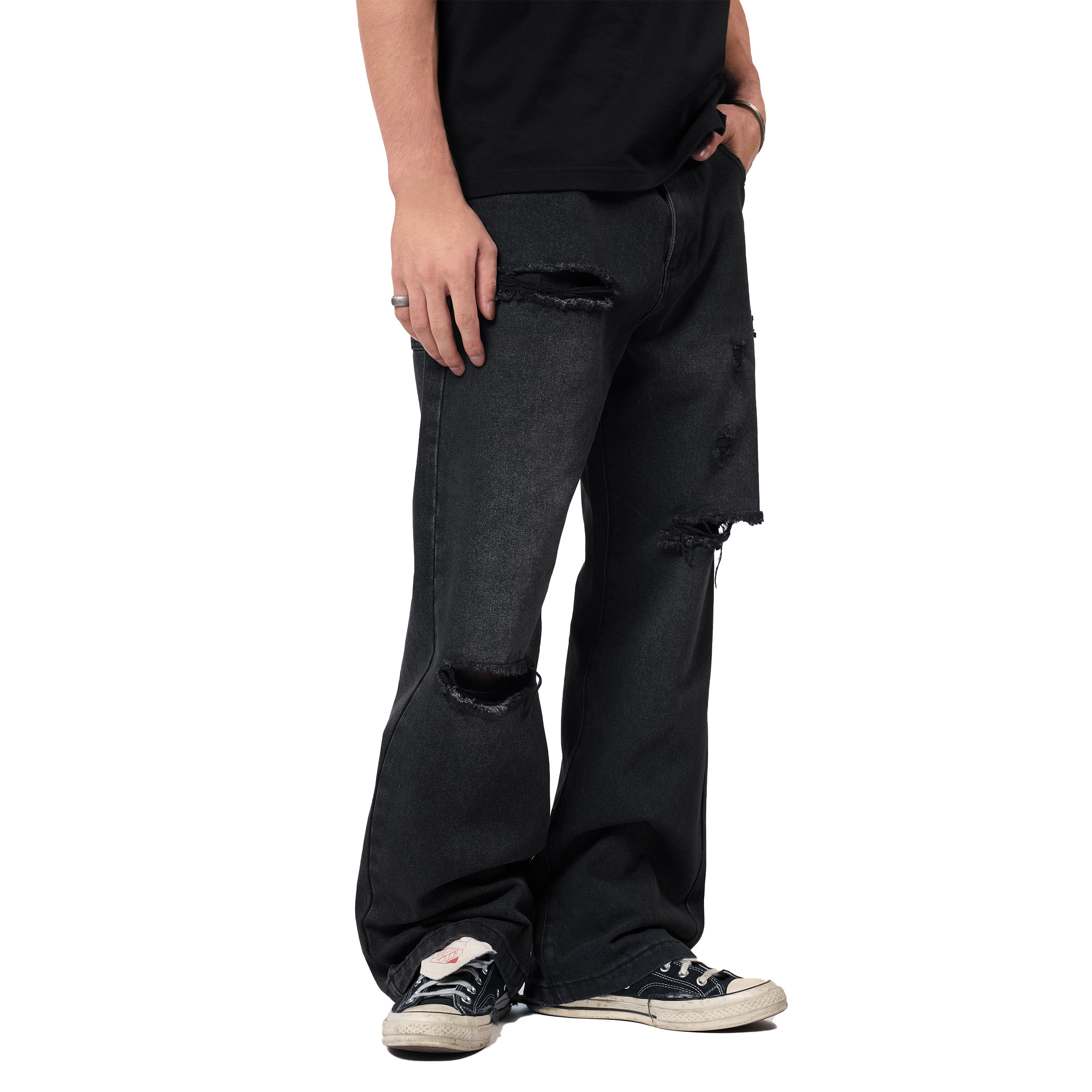 Anonymous Talking Distressed Jeans 水洗破壞 牛仔長褲