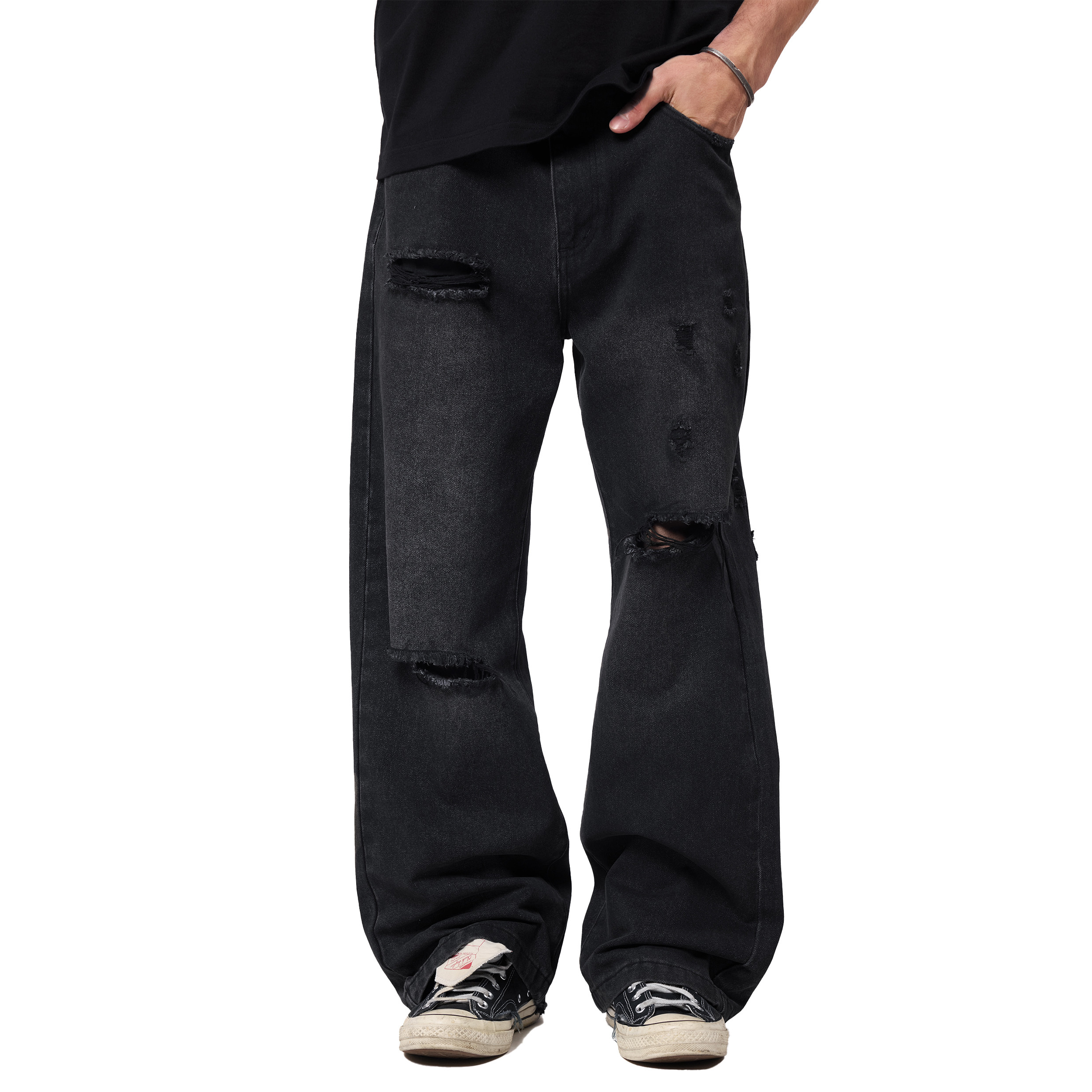 Anonymous Talking Distressed Jeans 水洗破壞 牛仔長褲