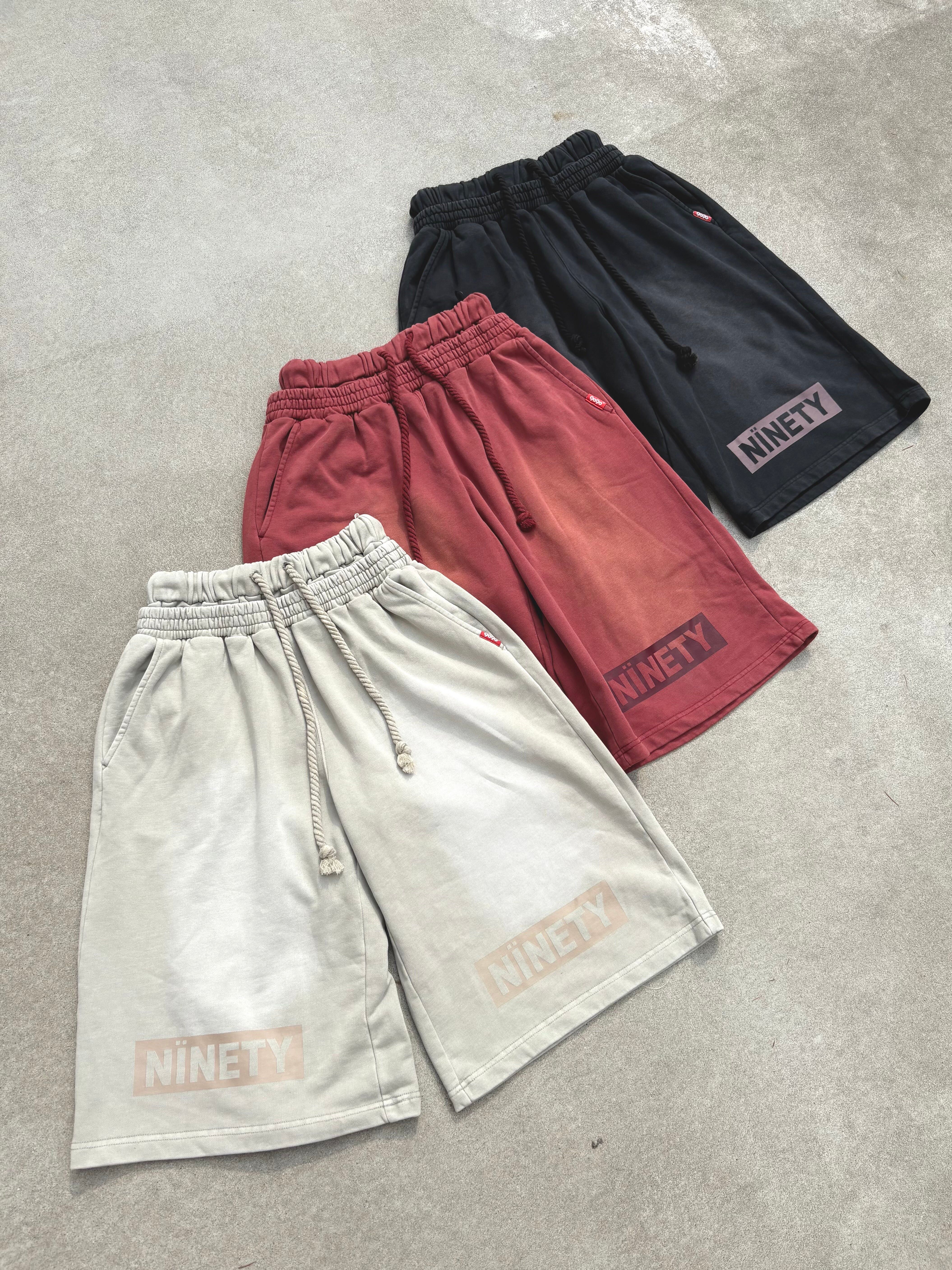 NINETY Faded Layered Shorts