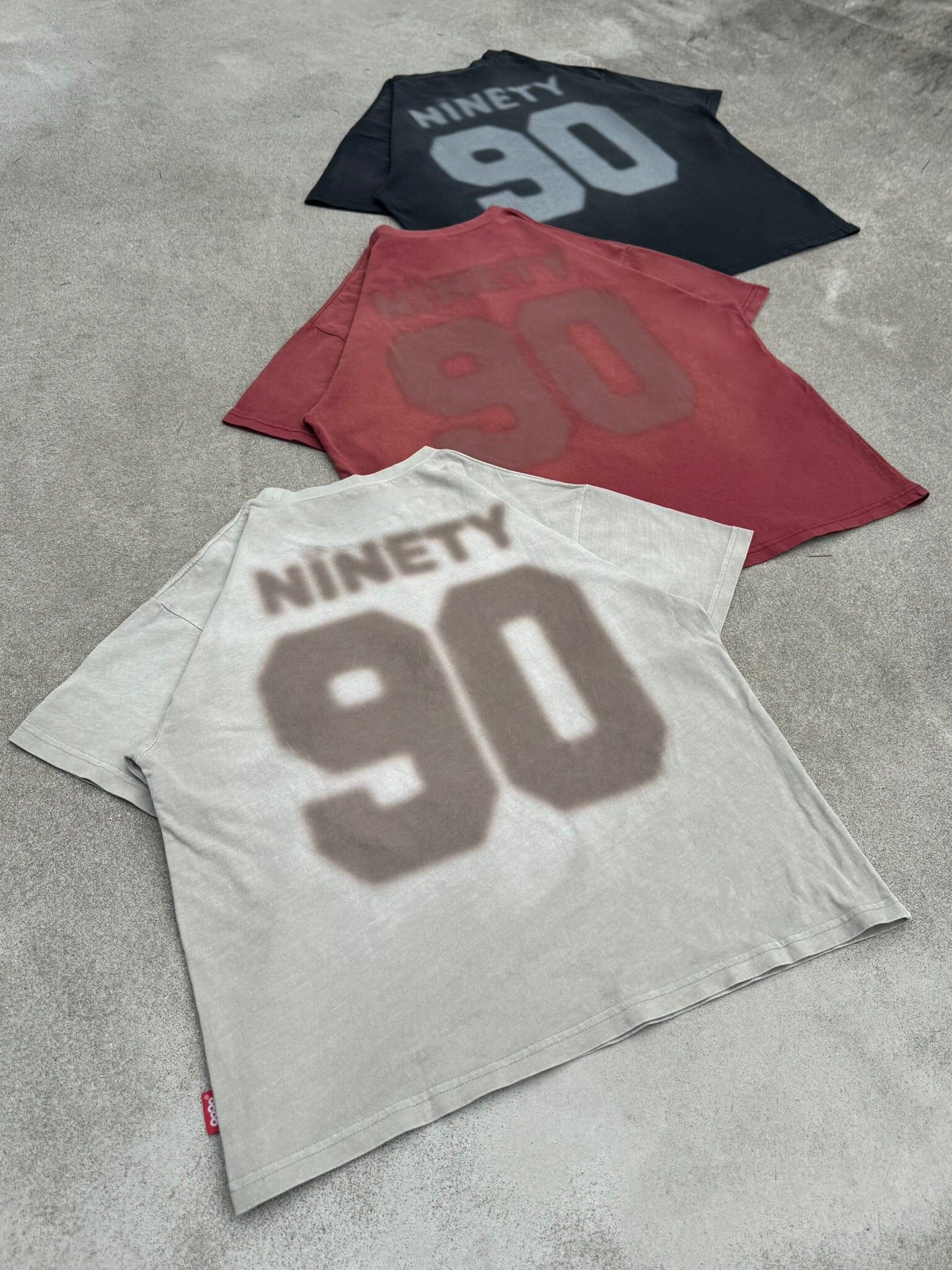 90 Numbering Faded Tee