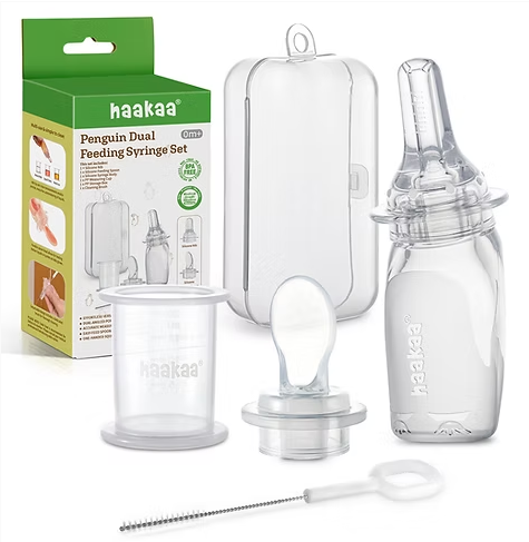 Haakaa 企鵝雙頭餵食注射器套裝