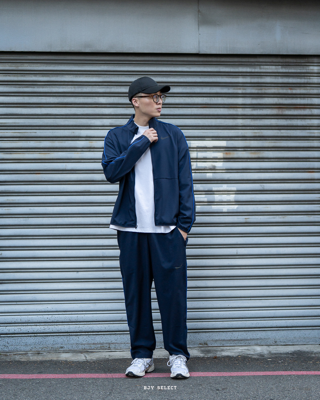 #現貨 Nike Dri-FIT 小LOGO 立領訓練外套 黑 DM6620-451 藍