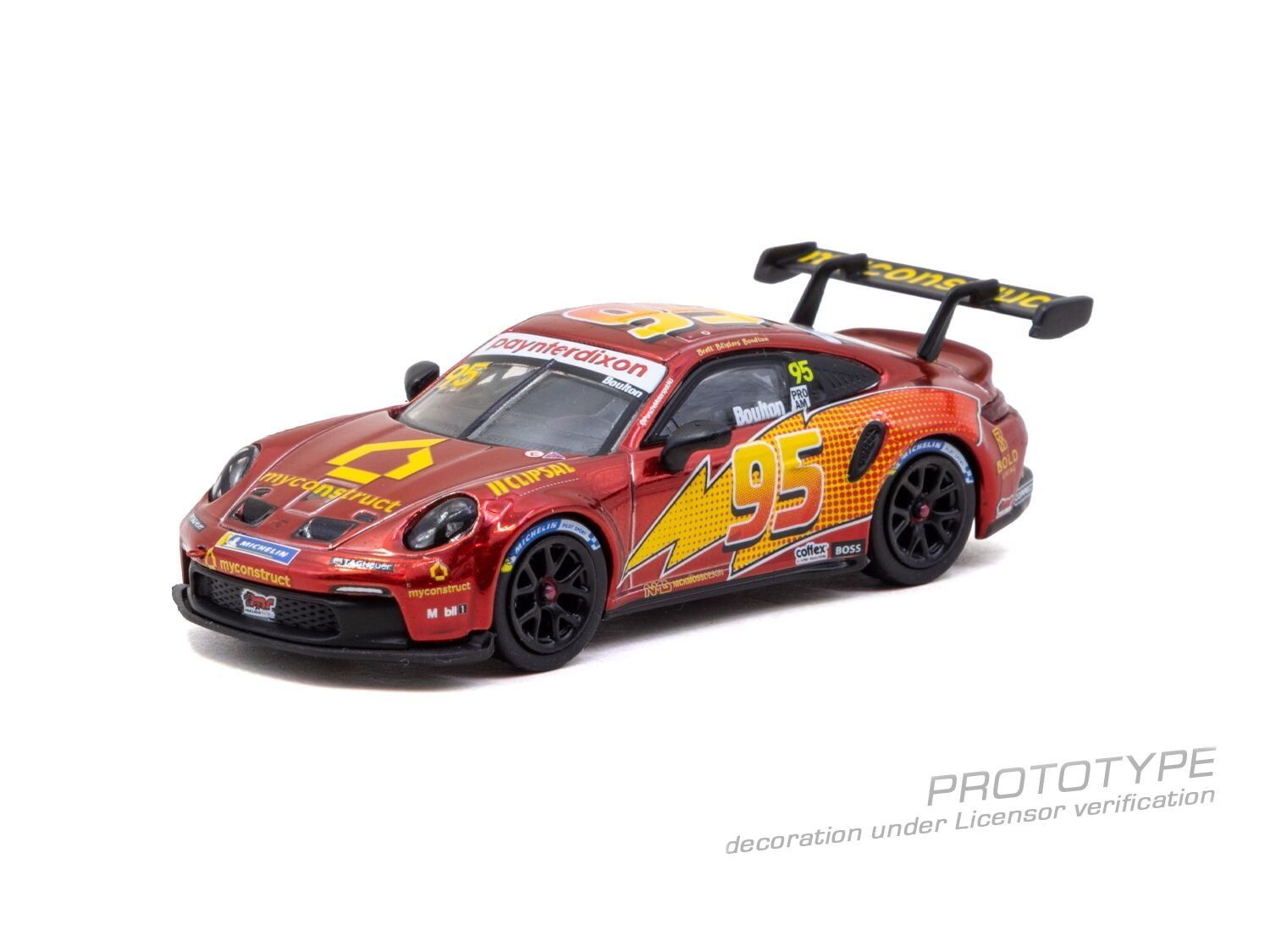 預訂:1/64 TARMAC Porsche 911 GT3 Cup (992) Porsche Carrera Cup Australia 2025 Brett Boulton (T64-093-25CCA95)
