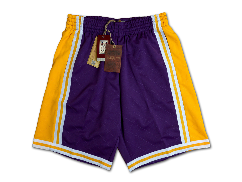 Mitchell & Ness 洛杉磯湖人隊 75 週年 Swingman 球褲