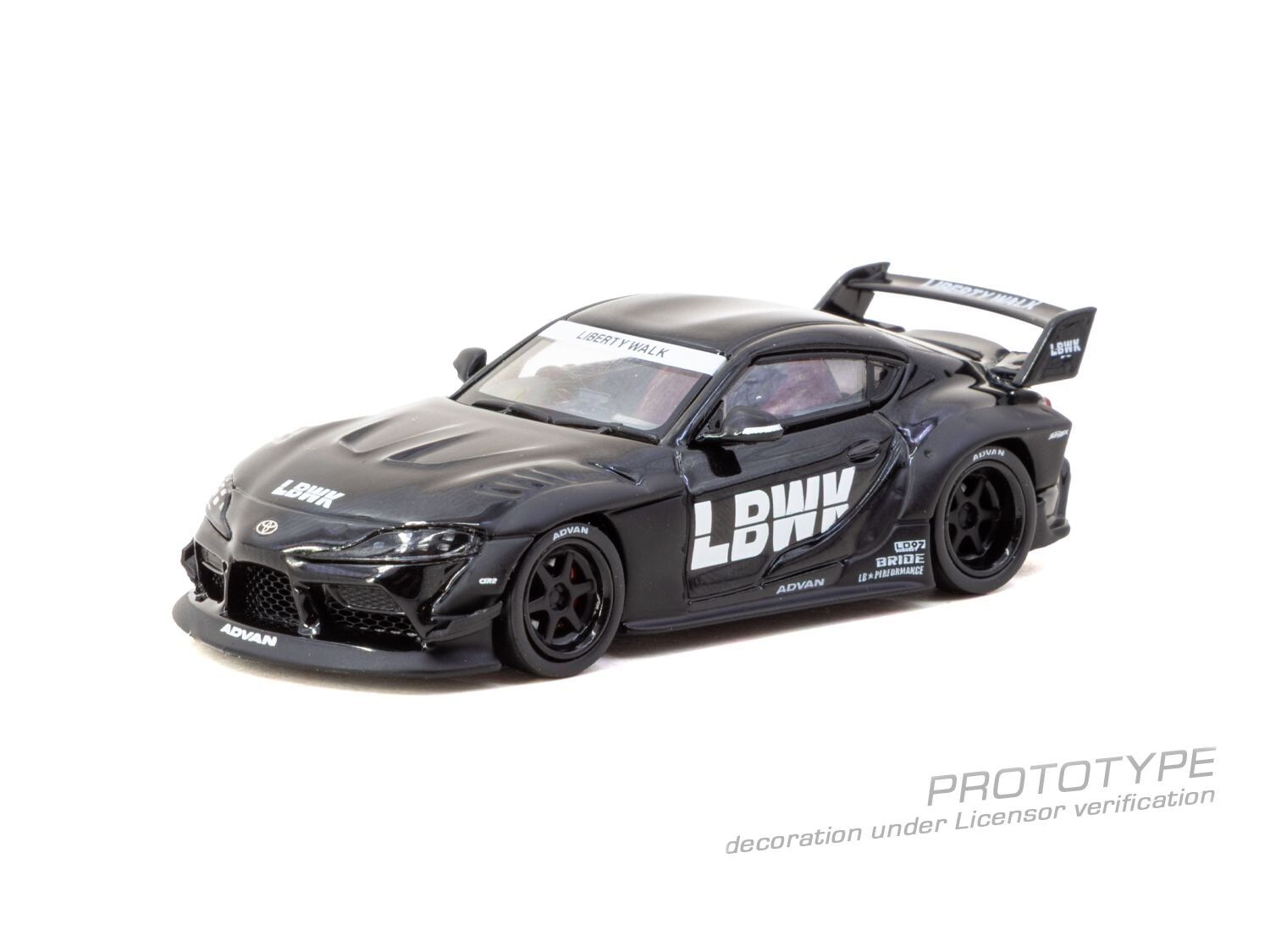 預訂:1/64 TARMAC LB-WORKS TOYOTA SUPRA (A90) Black (T64-109-BK)