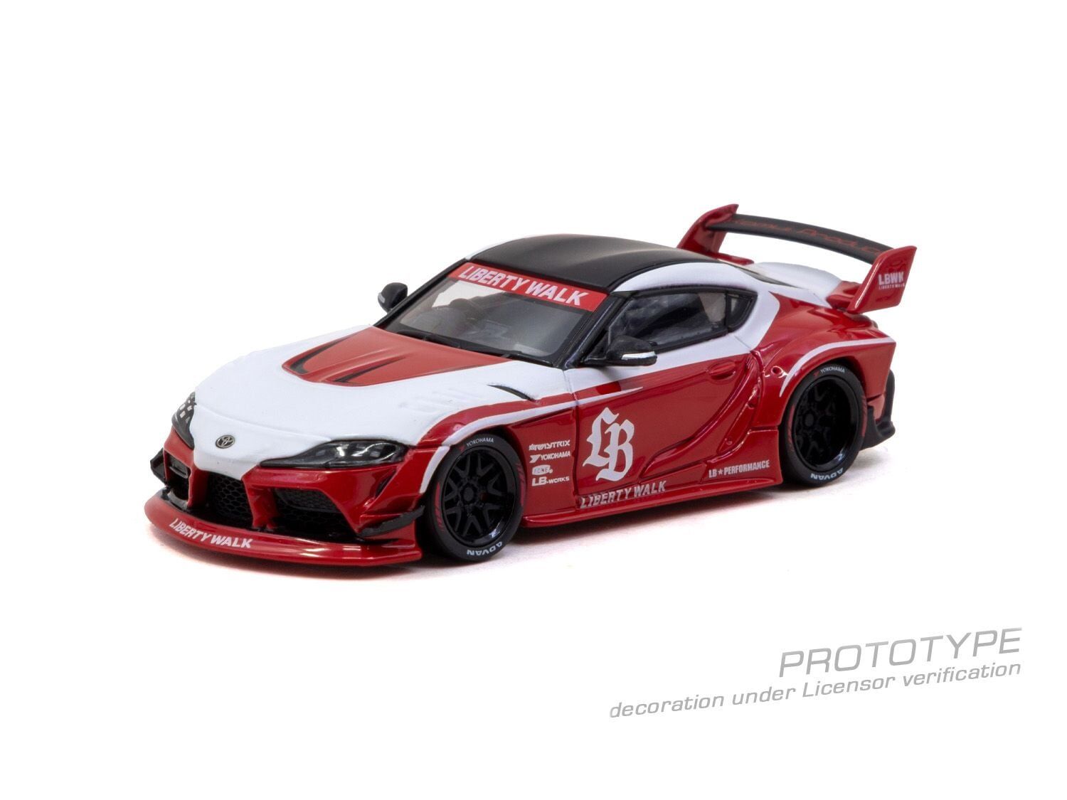 預訂:1/64 TARMAC LB-WORKS TOYOTA SUPRA (A90) Red (T64-109-RD)
