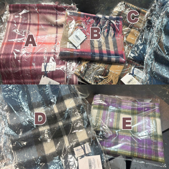 包郵優惠 英國蘇格蘭 Edinburgh 高級品牌羊毛頸巾 #2608