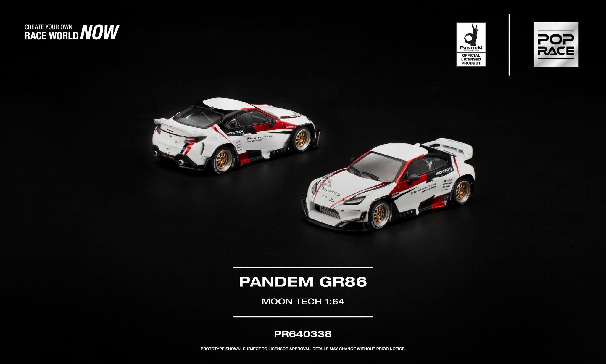 預訂:1/64 POP RACE PANDEM GR 86 MOONTECH (PR640338 )