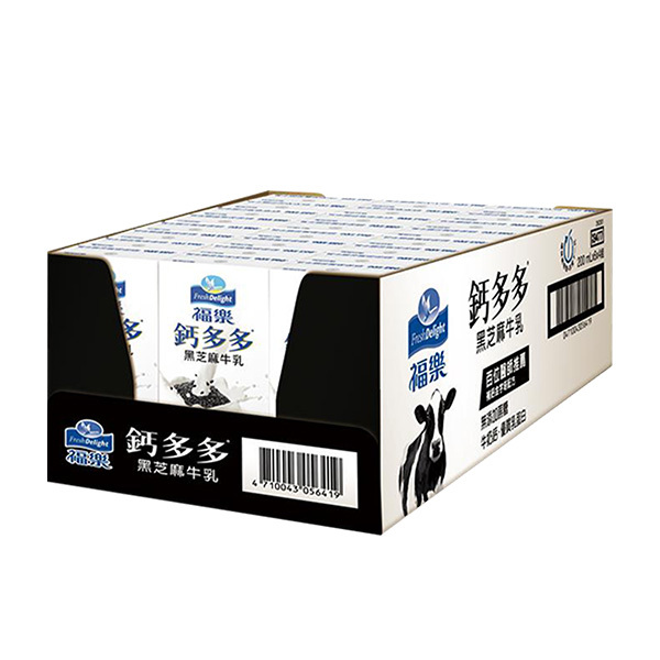 福樂鈣多多高鈣牛乳芝麻口味200MLX24瓶
