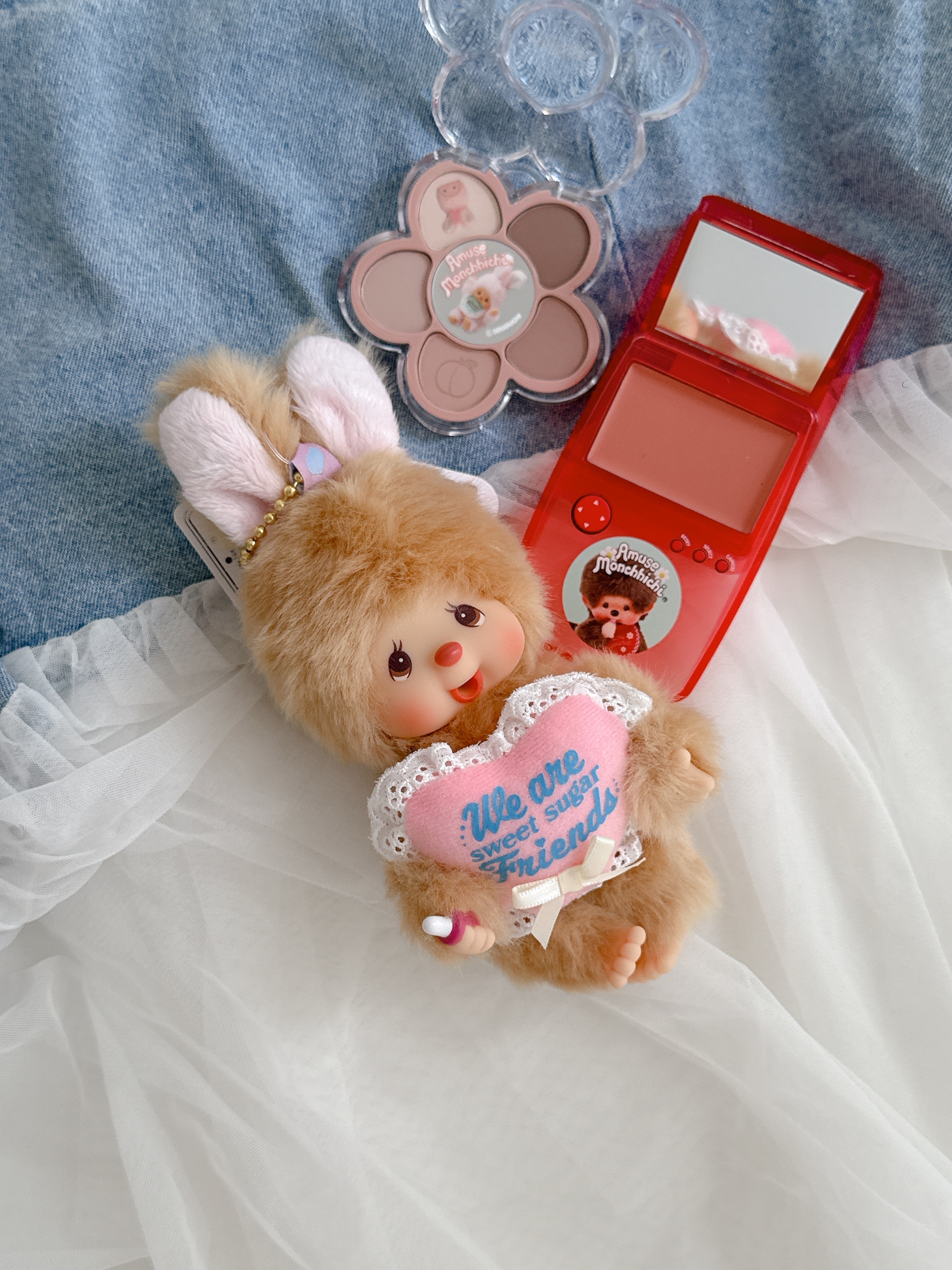 🇯🇵 MONCHHICHI 夢奇奇 蒙奇奇 Sweet Sugar Friends 甜蜜糖霜系列 淺棕 吊飾 / 現貨