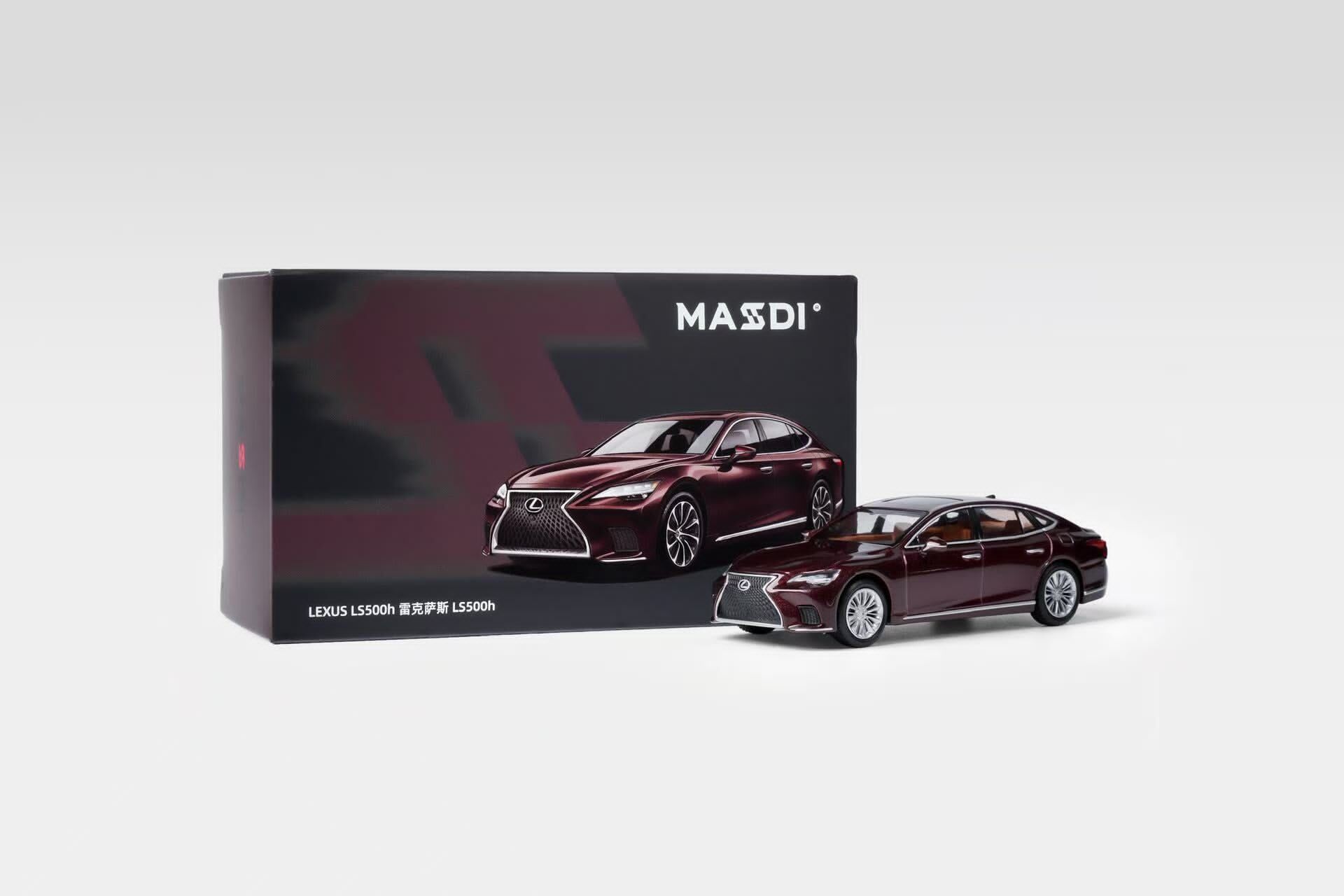 1/64 Massdi Lexus LS500h Wine Red (LEX1102 )