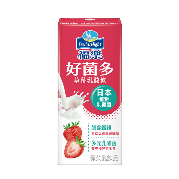福樂 好菌多草莓乳酸飲200ML X24瓶