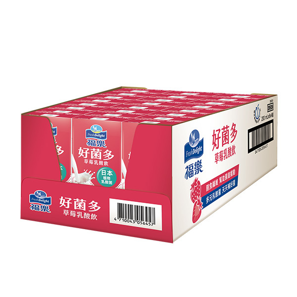 福樂 好菌多草莓乳酸飲200ML X24瓶