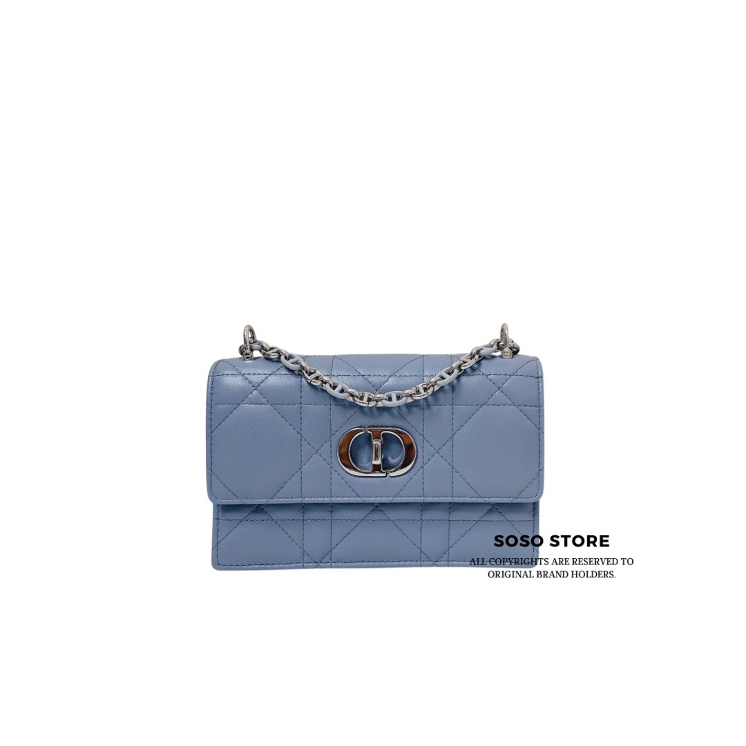 Dior Miss Caro Mini Bag - Cloud Blue / SHW