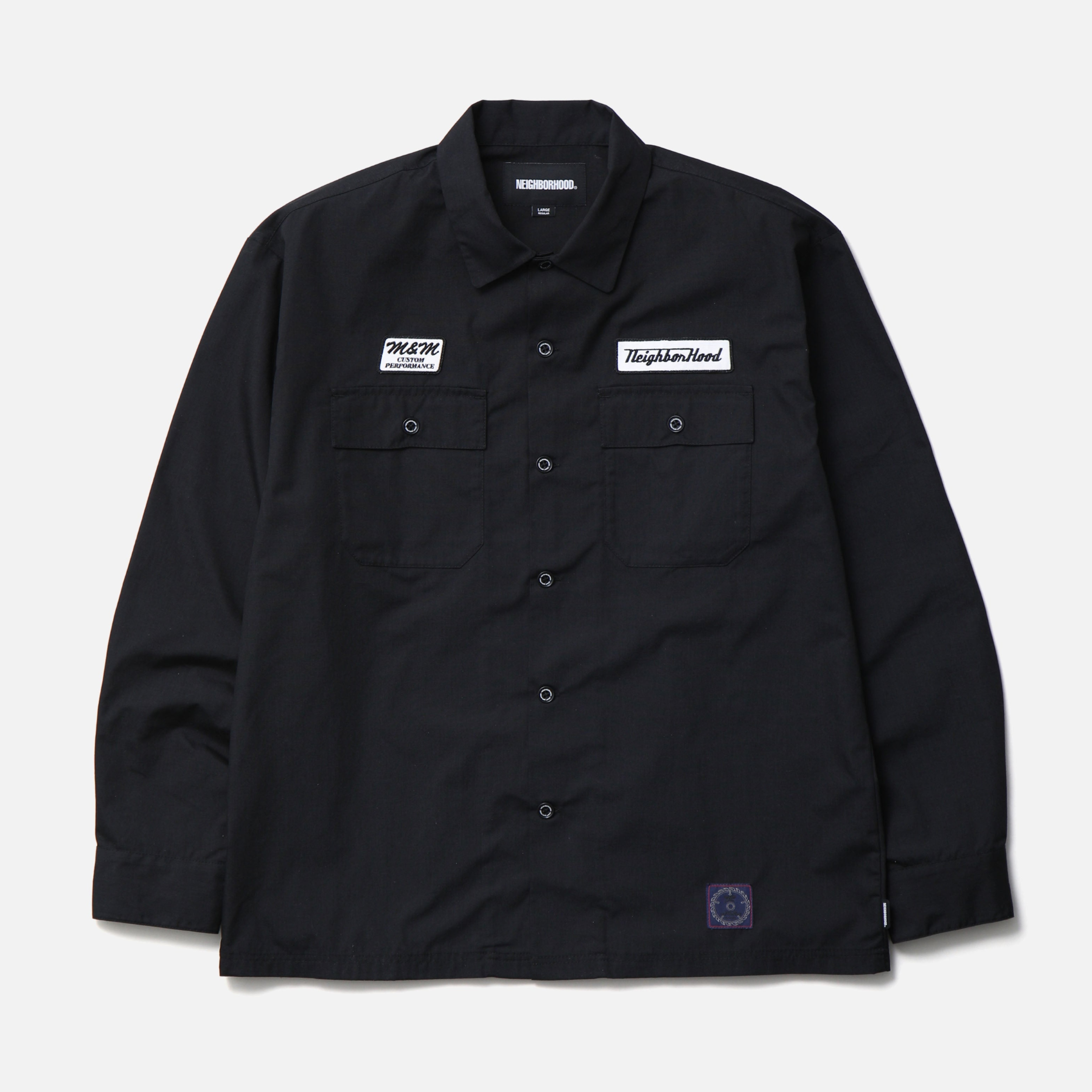 2026AW NEIGHBORHOOD NH X M&M . CLASSIC WORK SHIRT LS 超熱門 聯名 日本知名 職人手工木作品牌 長袖 貼布 工作 襯衫 現貨 262TSMMN-SHM01
