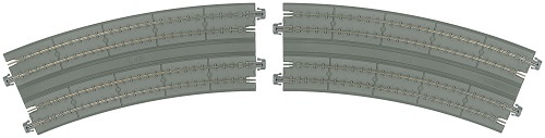 Kato 20-188 N規 複線版式軌道過渡曲線線路 R414/381-22.5° (左右各1入)