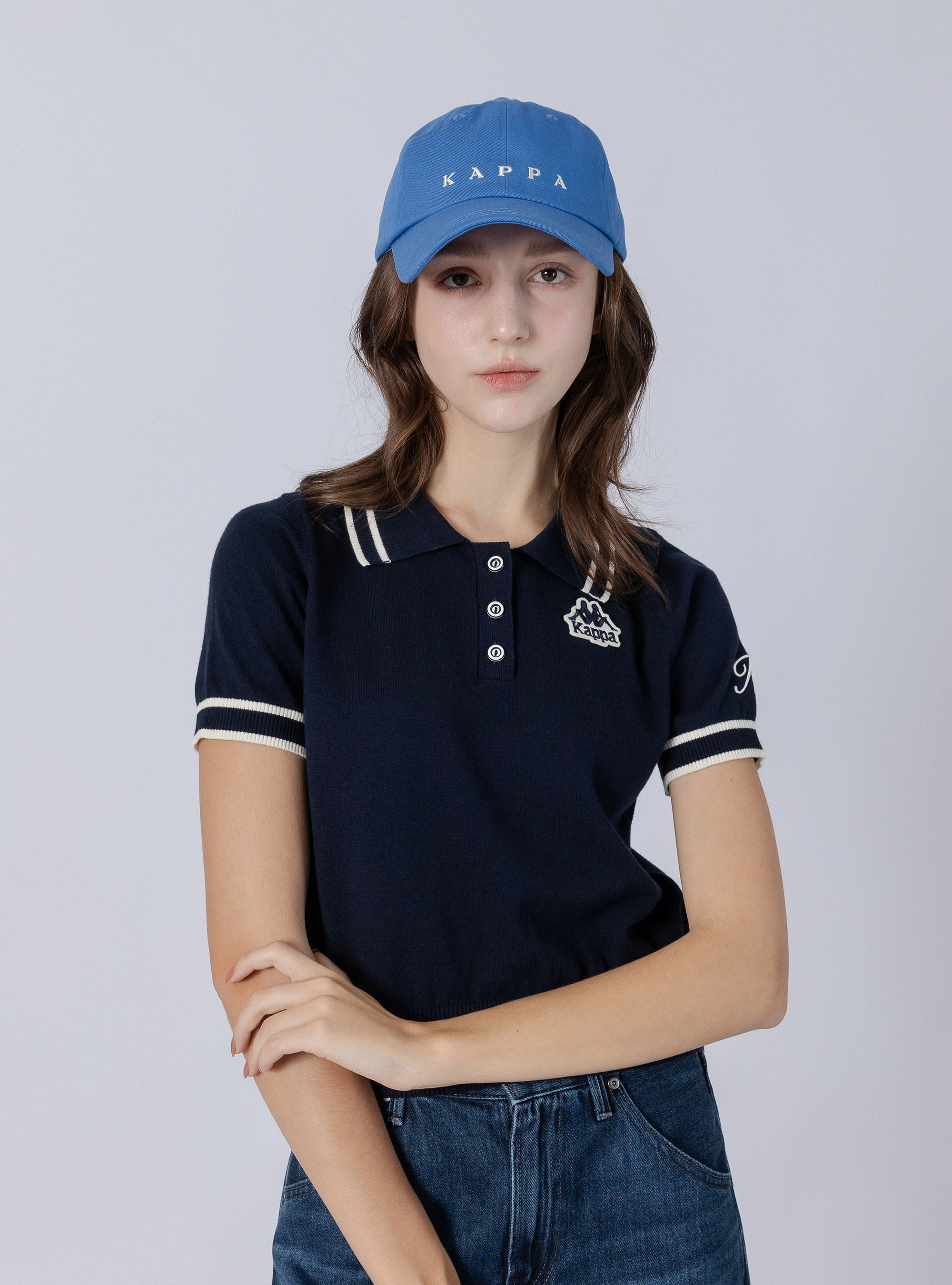 女款 經典Logo刺繡針織POLO衫