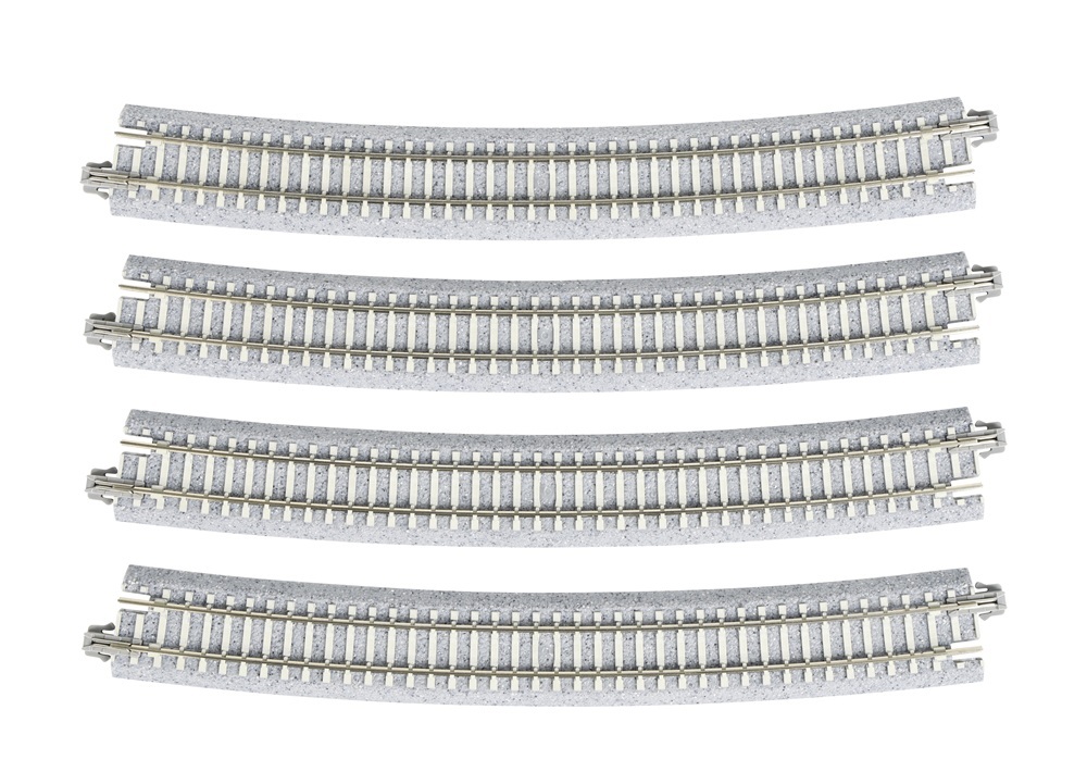 Kato 20-152 N scale UNITRACK R718-15° (R718-15PC) Concrete Tie Curved Track (4 Pcs)