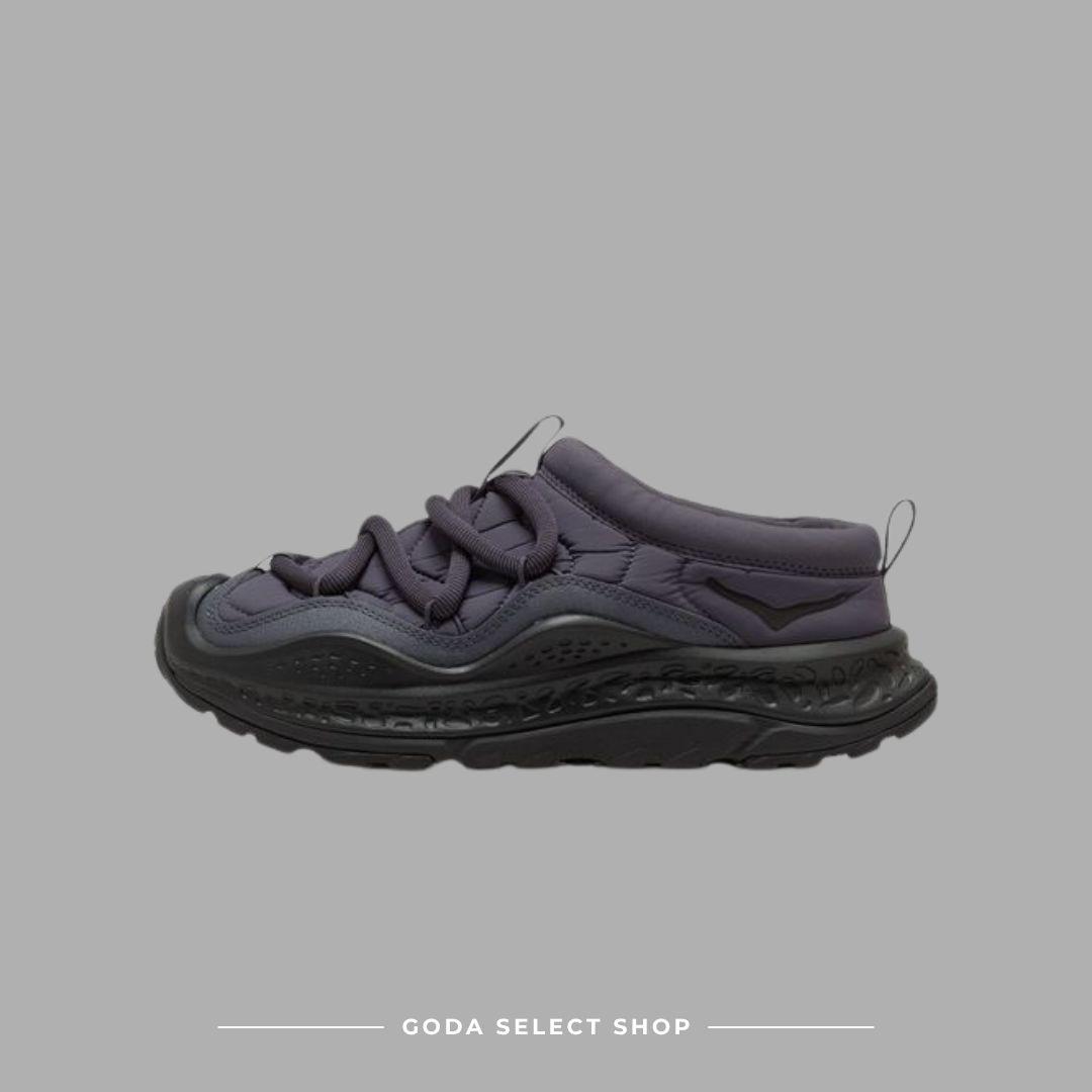 HOKA ONE ONE ORA PRIMO 藍黑色 復古 懶人鞋 拖鞋 舒適 烏龍麵 毛毛蟲鞋 1141570-SQDN