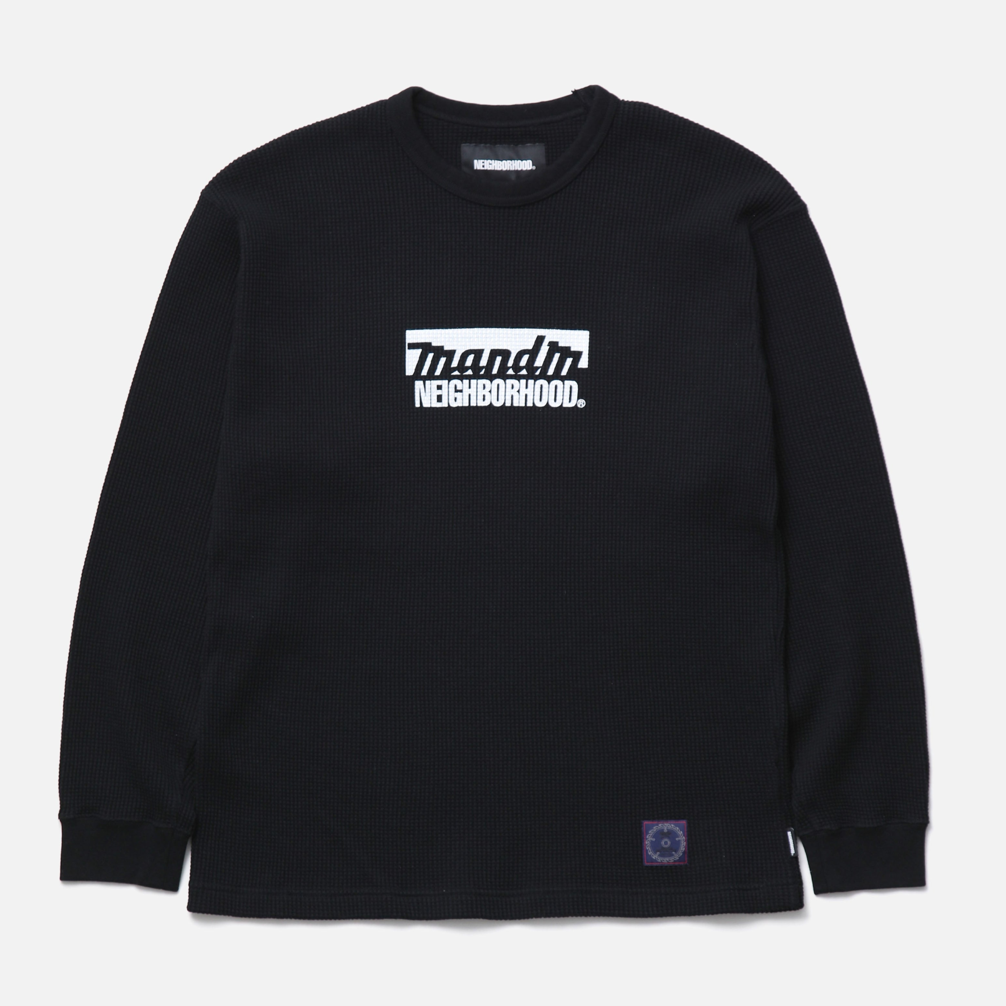 2026AW NEIGHBORHOOD NH X M&M . WAFFLE FABRIC CREWNECK LS 超熱門 聯名 日本知名 職人手工木作品牌 華夫格 長T 現貨 262UWMMN-CSM01