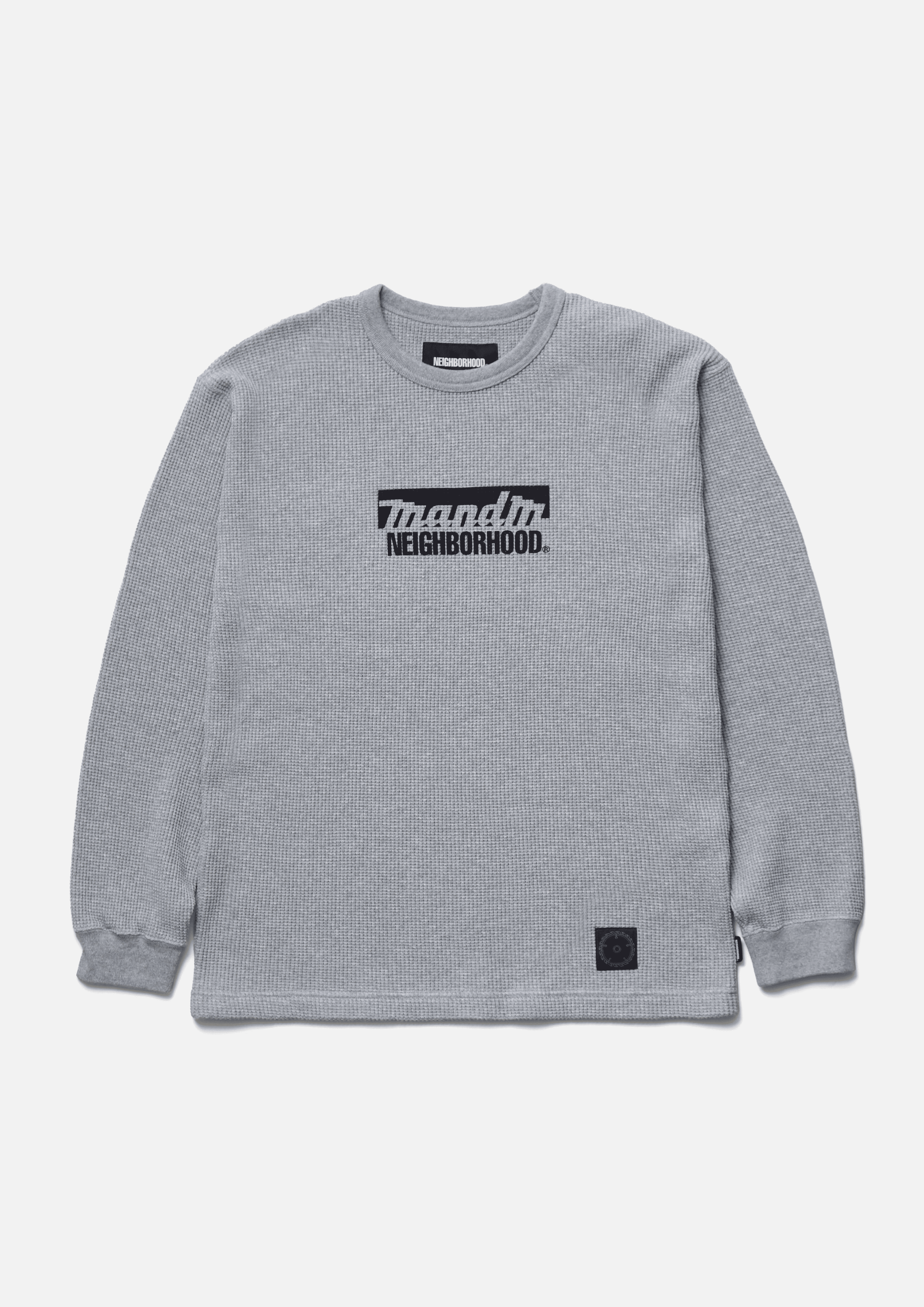 2026AW NEIGHBORHOOD NH X M&M . WAFFLE FABRIC CREWNECK LS 超熱門 聯名 日本知名 職人手工木作品牌 華夫格 長T 現貨 262UWMMN-CSM01