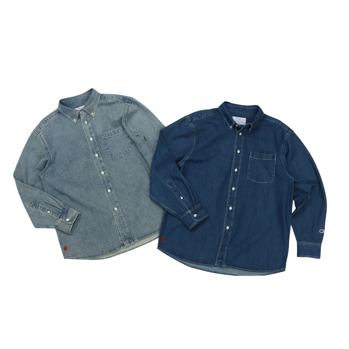 男款-CASUAL 牛仔長袖襯衫-2色(C3-D401)